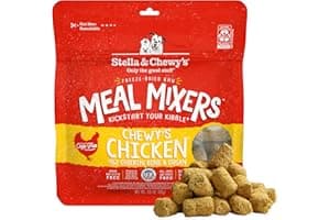 Stella & Chewy's Freeze-Dried Raw Chicken Meal Mixers- Dog Food Topper and Mixer - Made with 95% Cage-Free Chicken, Organs & 