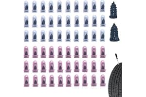 Bawkars 60 PCS Tire Repair Rubber Nail, Vacuum Tire Repair Kits Spiral Rubber Screws, Fast Self-Service Tool for Car, Truck, 