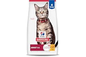Hill's Science Diet Adult 1-6, Adult 1-6 Premium Nutrition, Dry Cat Food, Chicken Recipe, 4 lb Bag