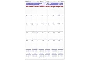 AT-A-GLANCE 2026 Wall Calendar, 15-1/2" x 22-3/4", Large (PM32826)