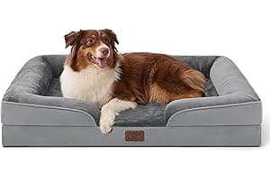 Bedsure Orthopedic Dog Beds Large Sized Dog - Washable Large Dog Cat Bed Waterproof, Comfort Dogs Couch Sofa with Washable Re