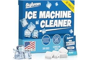 Sylvan Ice Machine Cleaner and Descaler Tablets | 30 Tabs | Made in USA | Nickel Safe Ice Maker Cleaner and Descaler | Univer