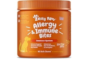 Zesty Paws Dog Allergy Relief- Dog Itching Skin Relief- Dog Probiotics for Itchy Skin and Itchy Ears- Dog Allergy Paw Relief-