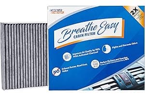Filtro de Cabina Breathe Easy de Defensa contra Olores Spearhead | Compatible con varios Toyota/Lexus/Subaru 2016-24 como OEM | Hasta 25%