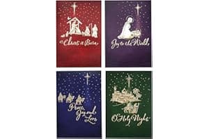 Tarjetas de Navidad Religiosas en Caja de Hallmark Image Arts (4 Diseños, 24 Tarjetas de Navidad con Sobres)