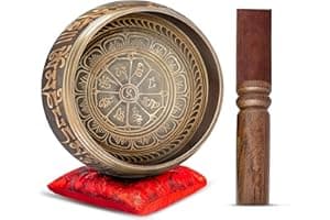 Premium Tibetan Singing Bowl Set – Handmade in Nepal Sound & Meditation Bowl – Spiritual Decor for Yoga, Wellness Spaces & Re