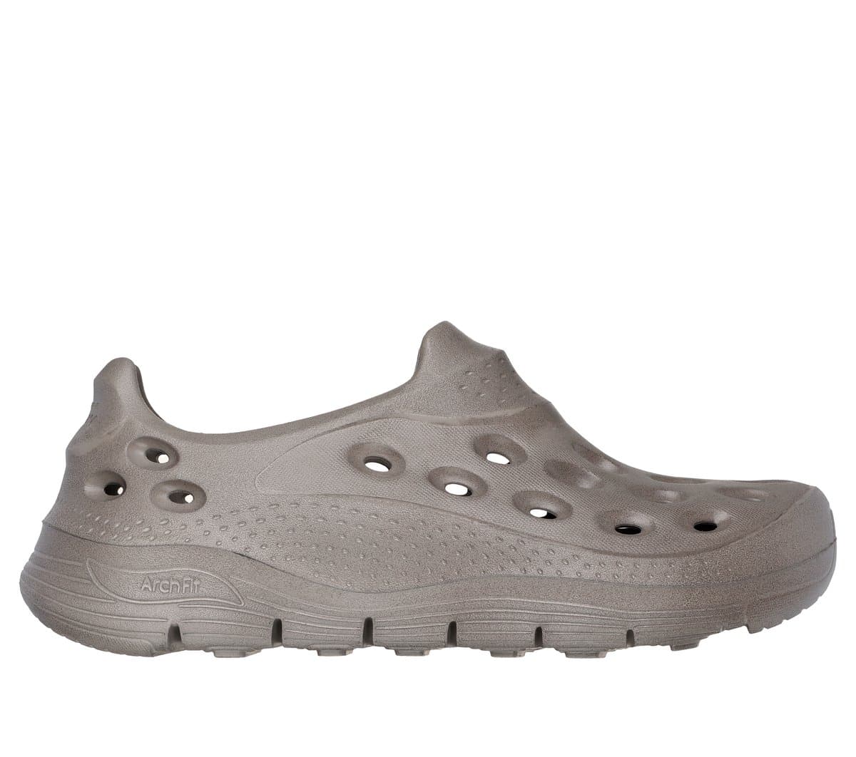 Skechers Men's Arch Fit Go Foam - Vintage Vibe Shoes | Size 14.0 | Dark Taupe | Synthetic | Machine Washable