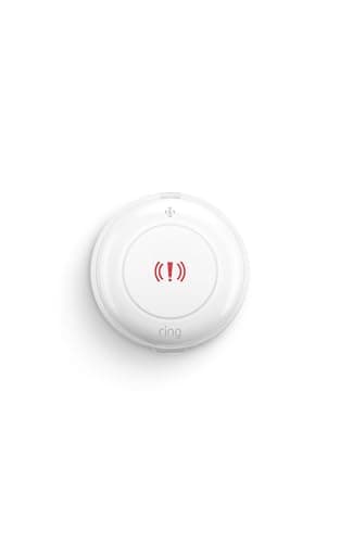 Ring Panic Button, one press for emergency help, place anywhere, base station required, Professional Monitoring (sold separately)