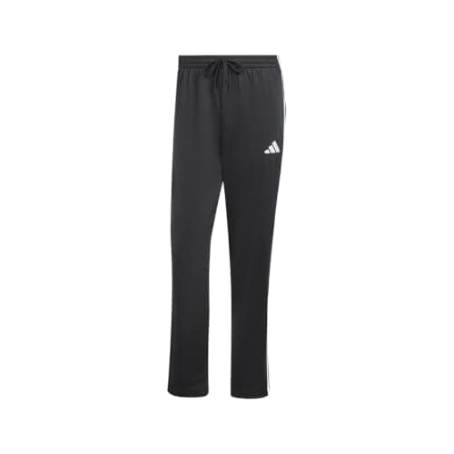 adidas Mens 3-Stripes Tricot Regular Fit Open Hem Sportswear Track Pants, Black, Large - Image 6