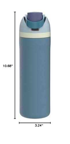 Owala FreeSip Insulated Stainless Steel Water Bottle with Straw, BPA-Free Sports Water Bottle, Great for Travel, 24 Oz, Denim - Image 8
