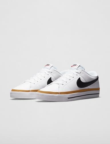 Nike Women's Court Legacy Sneaker, White/Black/Desert Ochre/Team Orange, 10.5 - Image 5