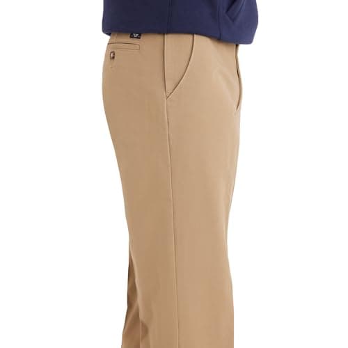 Dockers Men's Classic Fit Workday Smart 360 Flex Pants (Standard and Big & Tall), New British Khaki, 36W x 32L - Image 3
