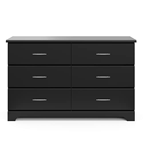 Storkcraft Brookside 6-Drawer Dresser (Black) – GREENGUARD Gold Certified, Nursery & Kids Storage, Nursery Essentials, Kids Room Storage, Durable Bedroom Dresser - Image 9