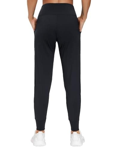 THE GYM PEOPLE Womens Joggers Pants with Pockets Athletic Leggings Tapered Lounge Pants for Workout, Yoga, Running, Training (X-Large, Black) - Image 3