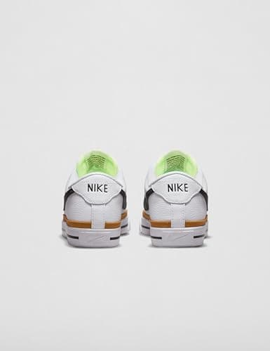 Nike Women's Court Legacy Sneaker, White/Black/Desert Ochre/Team Orange, 10.5 - Image 6