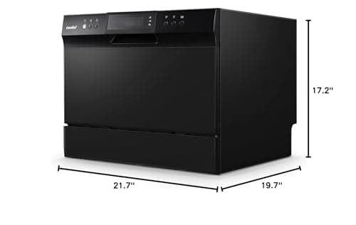 COMFEE’ Countertop Dishwasher, Energy Star Portable Dishwasher, 6 Place Settings & 8 Washing Programs, Speed, Baby-Care, ECO& Glass, Dish Washer for Dorm, RV& Apartment, Black - Image 12