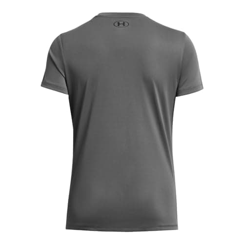 Under Armour Womens Tech Short Sleeve Crew, (025) Castlerock / / Black, Large - Image 4