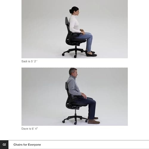 Steelcase Gesture Office Chair - Ergonomic Work Chair with Wheels for Carpet - Comfortable - Intuitive-to-Adjust for Desk - 360-Degree Arms - Graphite Gray Fabric - Image 5