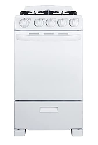 Summit 20” Inch Wide Gas Range, 4 Sealed Burners, 2.3 cu.ft. Oven (ADA Compliant)- RG201B (White) - Image 5