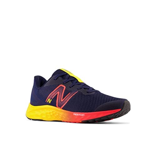 New Balance Fresh Foam Arishi V4 Lace-up Running Shoe, Team Navy/Electric Red/Egg Yolk, 5.5 US Unisex Big Kid - Image 3