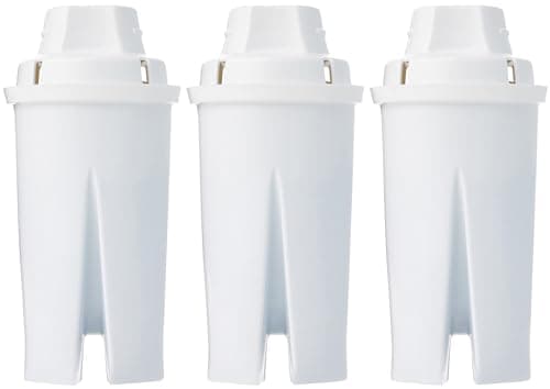 Amazon Basics Replacement Water Filters for Water Pitchers, BPA-Free, WQA & NSF Certified, Compatible with Brita Water Pitchers & Drinking Water Filter Systems, 6 Month Filter Supply, 3-Pack