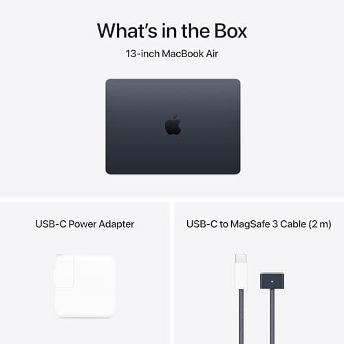 Apple 2025 MacBook Air 13-inch Laptop with M4 chip: Built for Apple Intelligence, 13.6-inch Liquid Retina Display, 16GB Unified Memory, 256GB SSD Storage, 12MP Center Stage Camera, Touch ID; Midnight - Image 7