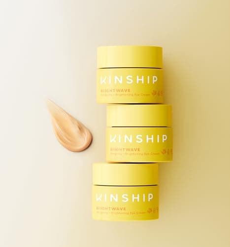Kinship Brightwave Vitamin C Under Eye Brightener Cream for Sensitive Skin | Dark Circles Under Eye Treatment | Diminishes Fine Lines | Hydrating Eye Cream w/Antioxidants | Fragrance Free, (0.5 Oz) - Image 6