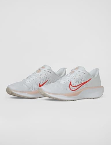 Nike Women's Quest 6 Sneaker, White/Bright Crimson/Washed Coral, 7.5 - Image 5