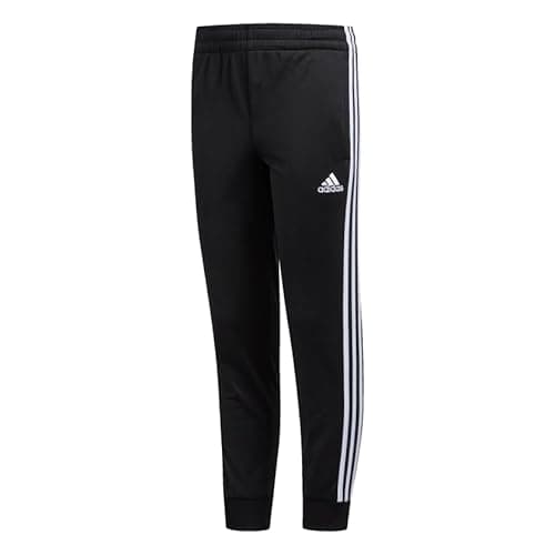 adidas boys Active Sports Athletic Tricot Jogger Track Pants, Iconic Black, Medium US - Image 3