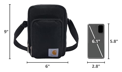 Carhartt Classic 2L Crossbody Zip Bag Black | Durable, Adjustable Crossbody Bag with Zipper Closure for Men and Women - Image 3