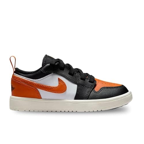 Jordan 1 Low Alt Little Kids' Shoes (Black/White/Sail/Starfish) Size 13.5 - Image 2