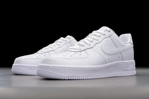 Nike Air Force 1 '07 Low Mens Basketball Shoes (Men's 10.5 Medium, White/White) - Image 7