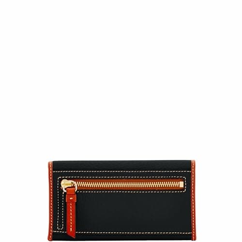 Dooney & Bourke Women's Continental Clutch in Pebble Grain Leather, Trifold Wallet with Multiple Card Holder, Black - Image 4