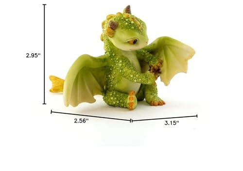 Top Collection Rex The Green Dragon - Mini Collectible Fantasy Figurine (Live to Fight Another Day) - Image 7
