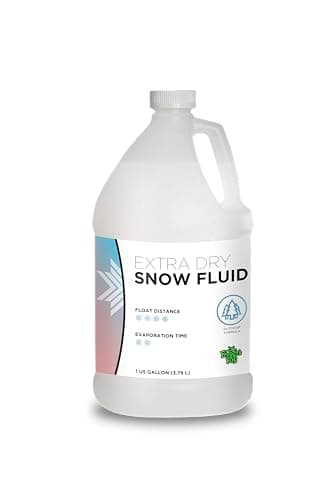Froggy's Flakes Snow Machine Fluid, Extra Dry Formula Snow Fluid with 30 Feet Float/Drop, 1 Gallon