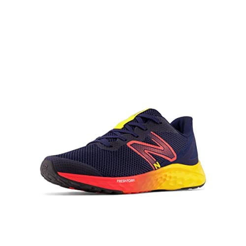 New Balance Fresh Foam Arishi V4 Lace-up Running Shoe, Team Navy/Electric Red/Egg Yolk, 5.5 US Unisex Big Kid - Image 9