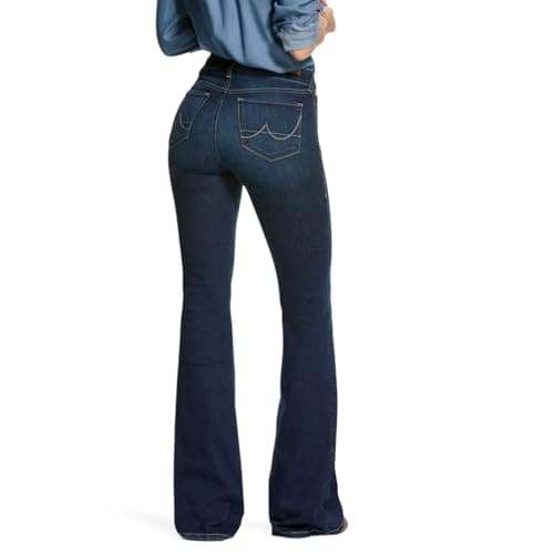 ARIAT Women’s Ultra Stretch Perfect Rise Katie Flare Jean Blue - Image 2