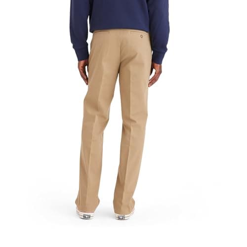 Dockers Men's Classic Fit Workday Smart 360 Flex Pants (Standard and Big & Tall), New British Khaki, 36W x 32L - Image 2