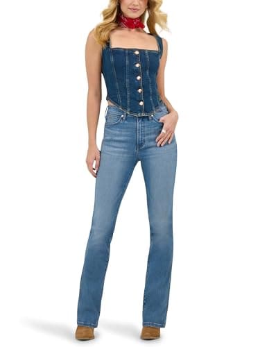 Wrangler x Lainey Wilson Boot Huggers, Wrangler Blue Wash, 25 x 34 - Image 4