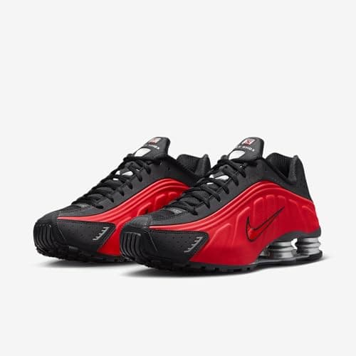 Nike Shox R4 Men's Shoes (HQ1988-600, University Red/Black/Metallic Silver/University Red) Size 10.5 - Image 5