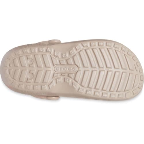 Crocs Unisex Men's and Women's Classic Lined Clog | Fuzzy Slippers, Mushroom/Bone, 12 Men/14 Women - Image 6