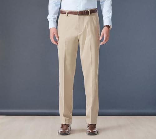 Dockers Men's Relaxed Fit Comfort Khaki Pants, British Khaki, 42W x 30L - Image 7