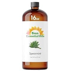 Sun Essential Oils 16oz - Spearmint Essential Oil - 16 Fluid Ounces - Spearmint Oil
