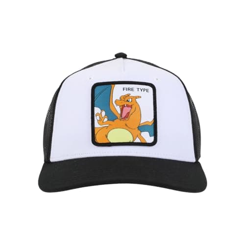 Bioworld Pokemon Charizard White Trucker Hat - Image 2