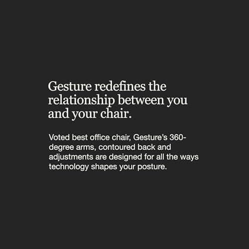 Steelcase Gesture Office Chair - Ergonomic Work Chair with Wheels for Carpet - Comfortable - Intuitive-to-Adjust for Desk - 360-Degree Arms - Graphite Gray Fabric - Image 6