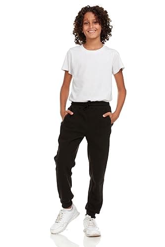 PURE CHAMP 3Pk Boys Sweatpants Fleece Athletic Workout Kids Clothes Boys Joggers with Zipper Pocket and Drawstring Size 4-20(SET1 Size 14/16) - Image 3