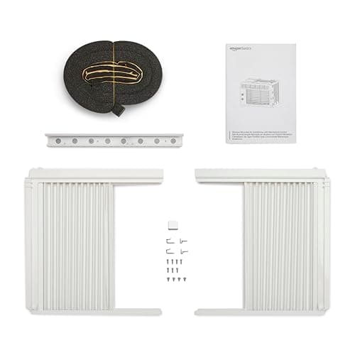 Amazon Basics 5000-BTU Small Window Air Conditioner, Up to 150 Sqf, Window AC Units with Cool and Fan Functions, Washable Filter, Adjustable Window Kit, Intuitive Mechanical Controls, White - Image 4