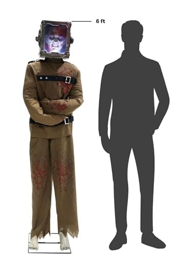 Fun Costumes 6FT Torture Box Man Animatronic | Six Foot Animated Halloween Decoration with Lights, Sound and Motion Sensor - Image 7
