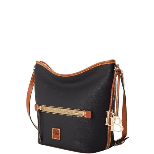 Dooney & Bourke Handbag, Pebble Grain Zip Sac Shoulder Bag - Black - Image 2