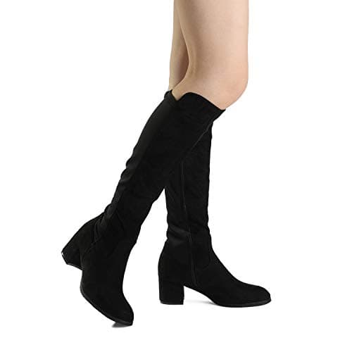 DREAM PAIRS Women's Knee High Stretchy Fashion Boots,Size 8,Black,JENNIFER-3 - Image 6